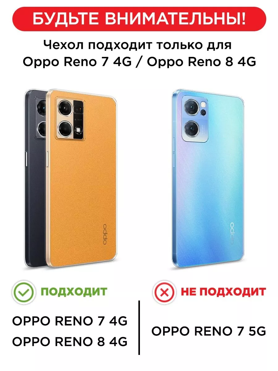 OPPO Чехол на Oppo Reno 7 4G / Oppo Reno 8 4G с рисунком