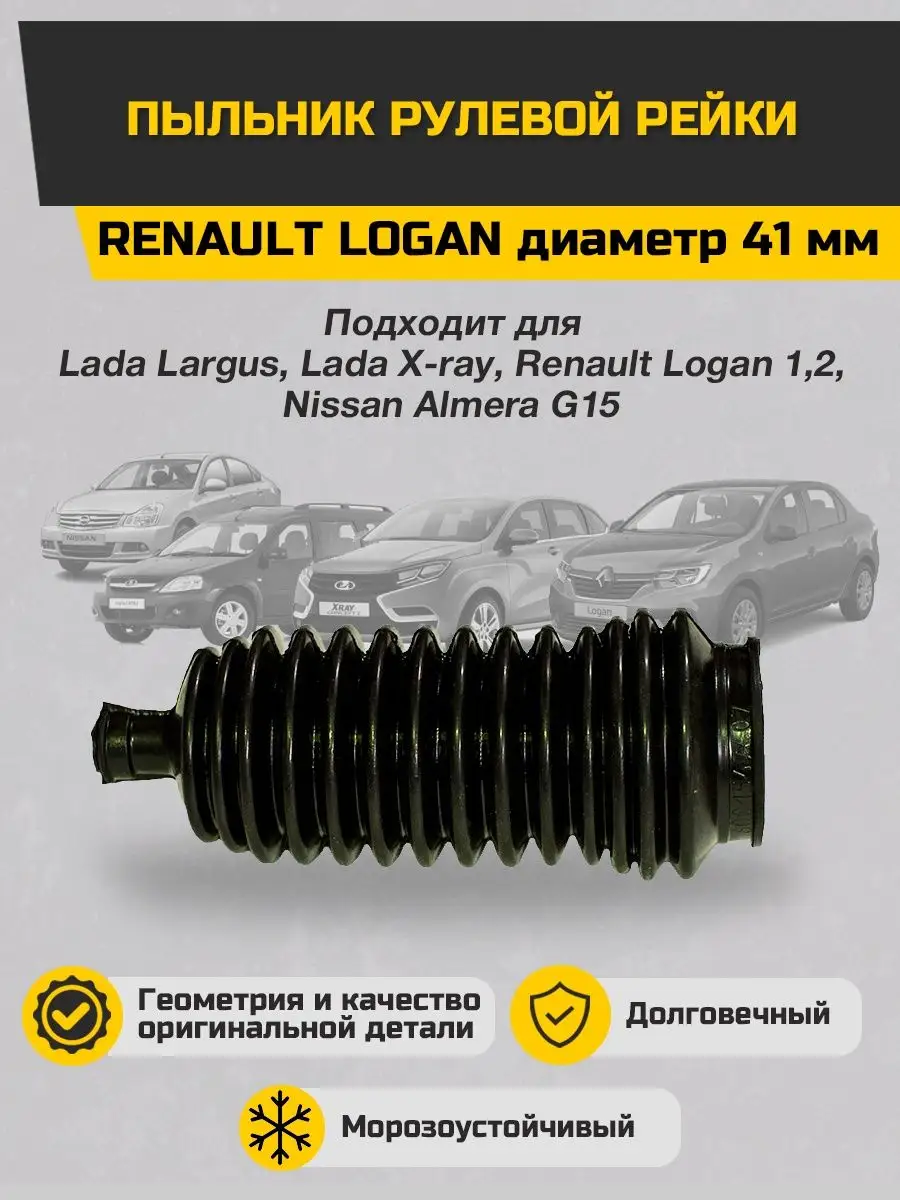 Sonatex Пыльник рулевой рейки Renault Logan