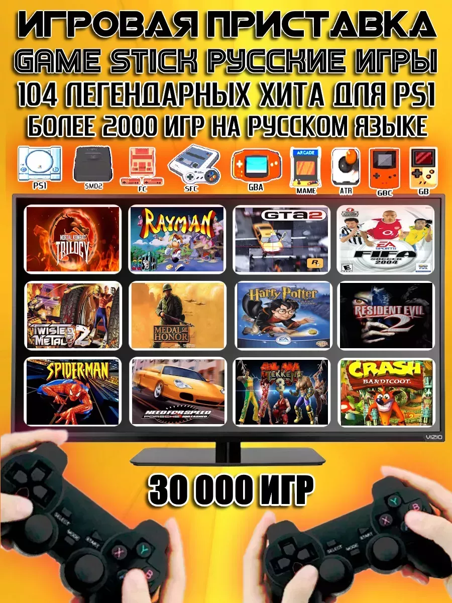 Игровая приставка 64Гб русские игры