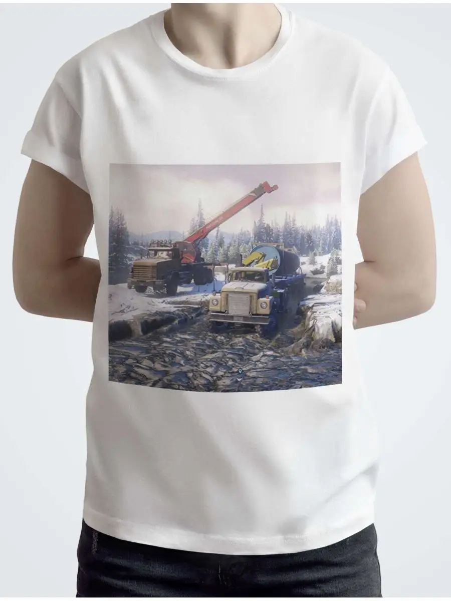 Top-TshirT Футболка Игра SnowRunner (Сноу раннер)