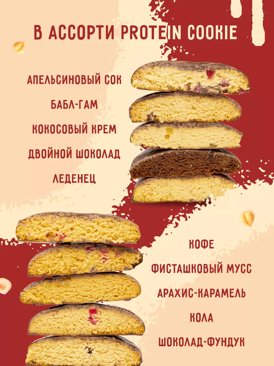 Протеиновые печенье Protein Cookie Ассорти FIT KIT купить по цене 571 ₽ в  интернет-магазине Wildberries | 104557373